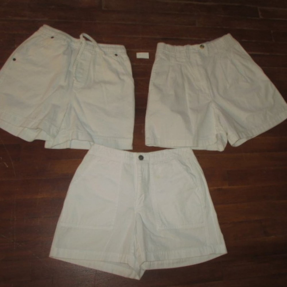 3 pr Vintage high Waist 6 petite Shorts White 90s